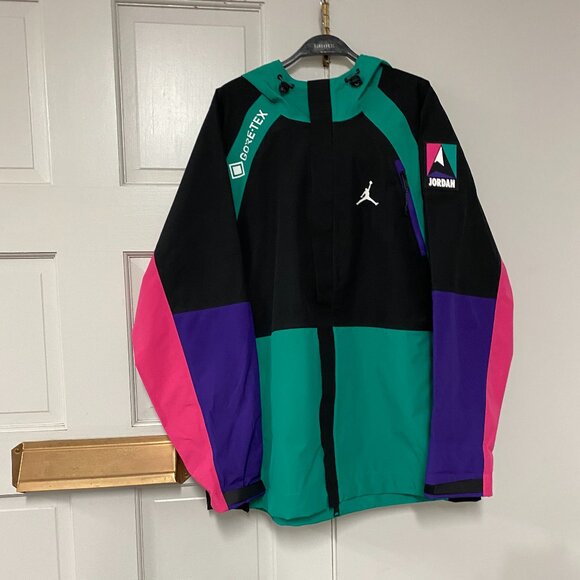 Air Jordan Utility Gore Tex Jacket Mens Size L Multicolor Colorblock - Picture 2 of 9